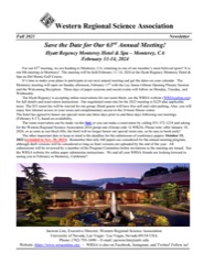 WRSA Newsletter cover