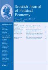 Scottish Journal of Political Economy cover