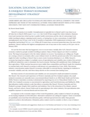 UHERO Research Brief cover